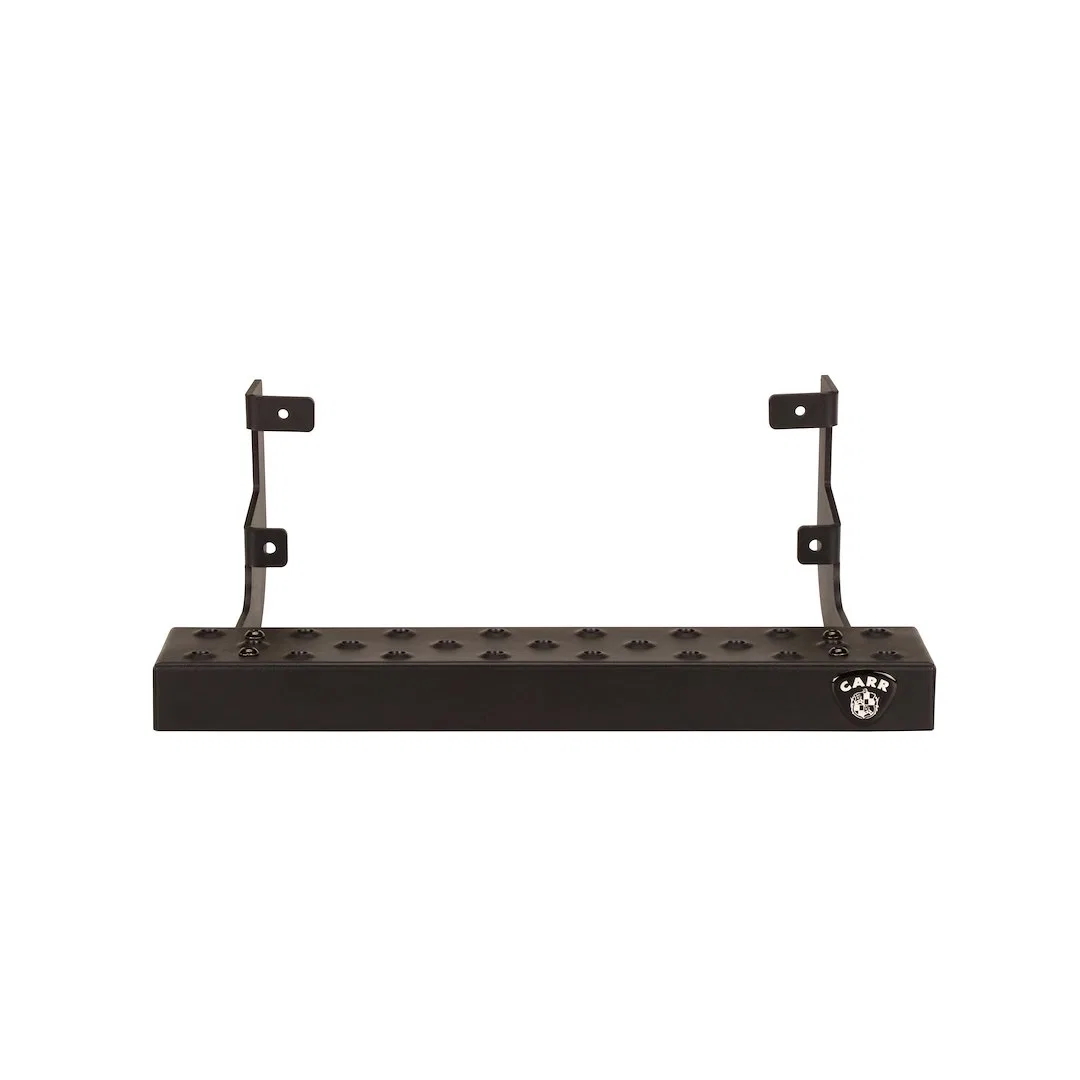 451001-1 – CARR Truck Step, Cab Mount Direct-Fit Single 20 Inch Flat Step Non-Extendable Stationary Powder Coated Bla...